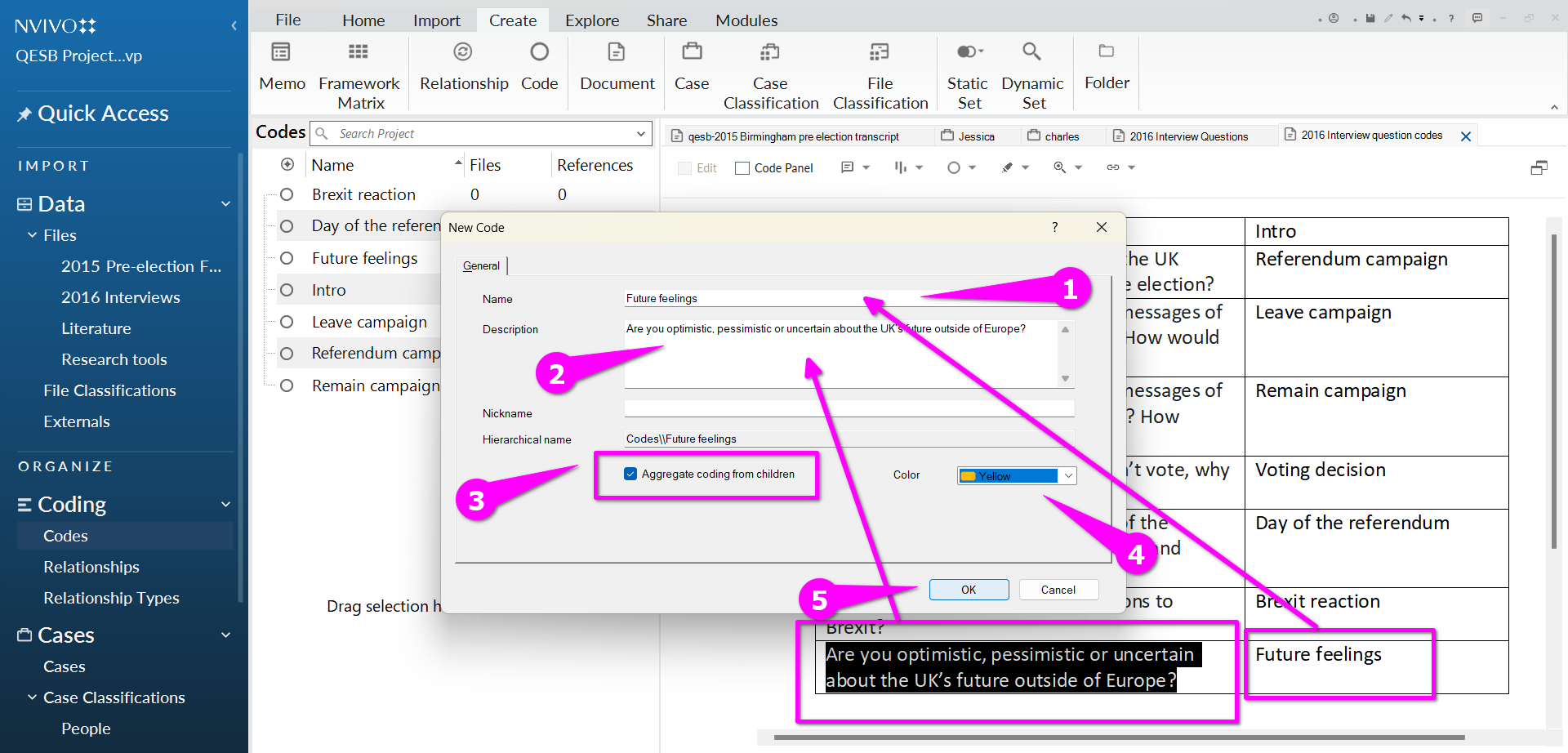 deductive coding in nvivo: step-by-step guide [with... Question coding: manual approach – SGSSS NVivo Guidance